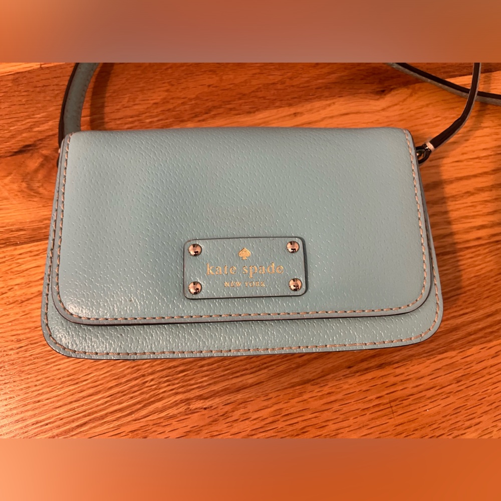 Tiffany Blue Kate Spade Crossbody Bag - Excellent Condition!